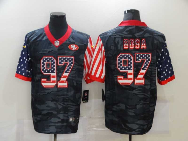 Nike 49ers 97 Nick Bosa Black Camo USA Flag Limited Jersey Dzhi,We sell and wholesale Nike 49ers 97 Nick Bosa Black Camo USA Flag Limited Jersey Dzhi on line form chian!